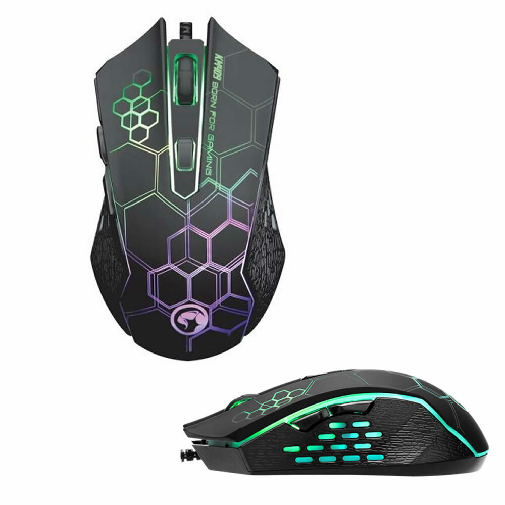 MARVO SCORPION KM409 7 COLOUR LED USB GAMING KEYBOARD & MOUSE SET - Image 2