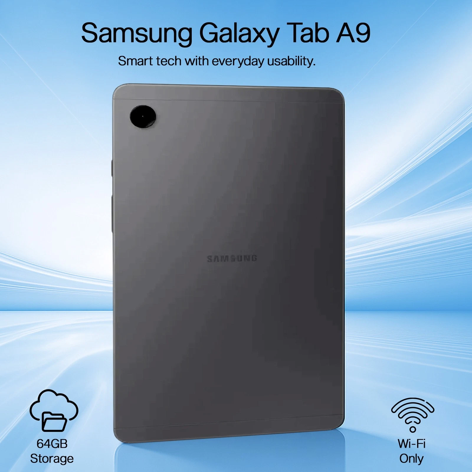 📱 Samsung Galaxy Tab A9 – 8.7" Wi‑Fi Only, 64GB Storage