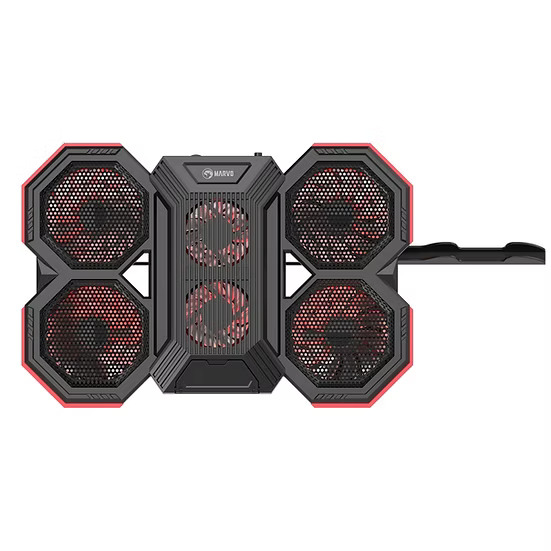 MARVO Atlas 60 Laptop Cooling Stand – 5 Fan RGB Cooling Pad for Up to 17.3" Laptops