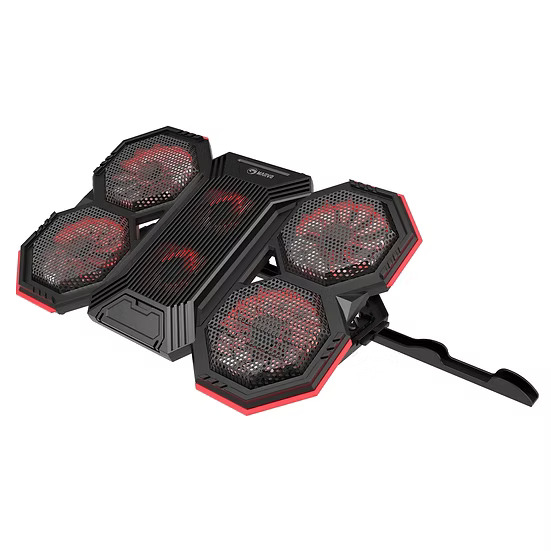MARVO Atlas 60 Laptop Cooling Stand – 5 Fan RGB Cooling Pad for Up to 17.3" Laptops - Image 2